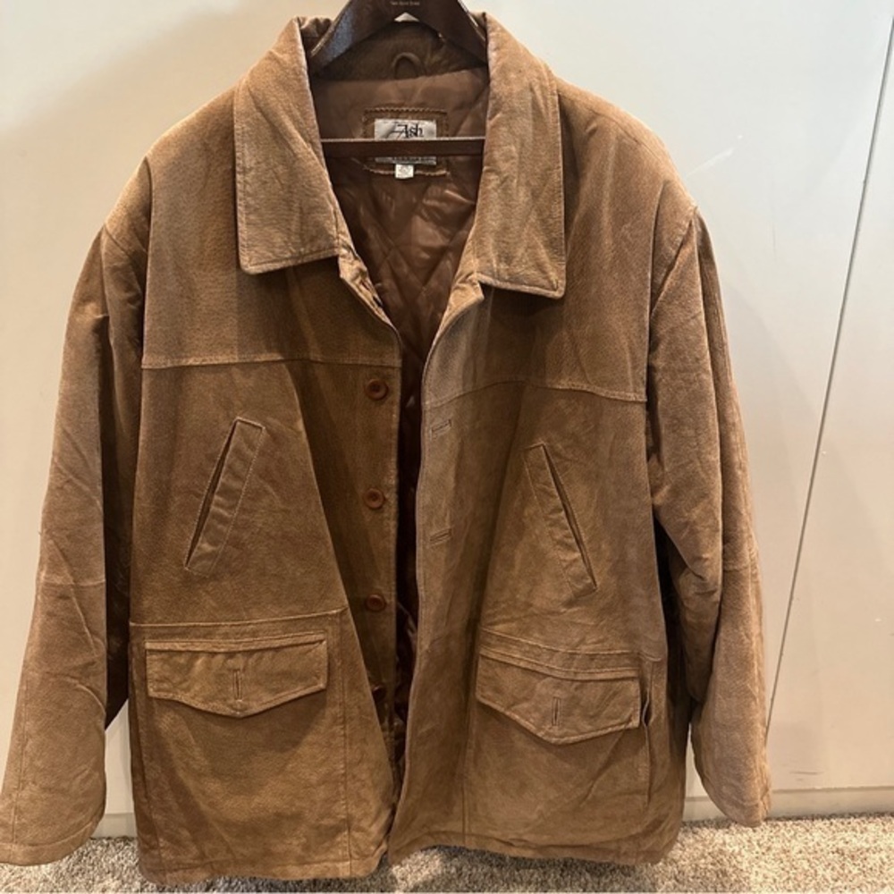 Vintage ASH CREEK‎ SUEDE COAT 3XL